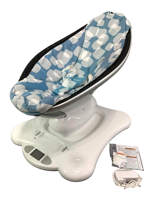 used 4moms MamaRoo Swing, Blue Plush