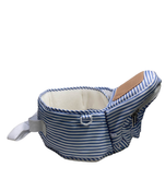 secondhand TushBaby Hip Baby Carrier, Blue stripe