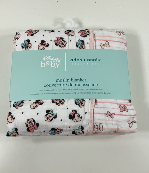 used Aden + Anais Essentials Cotton Muslin Swaddle, Minnie Mouse