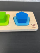 secondhand Hape First Shapes Wooden Puzzle