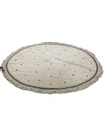 Shop Safavieh Easy Care Round Rug, Polka Dot Tassel, Ivory & Black at GoodBuy Gear