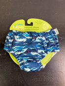 used iPlay Reusable Swim Diaper, 6 Months, Navy Tidal Waves