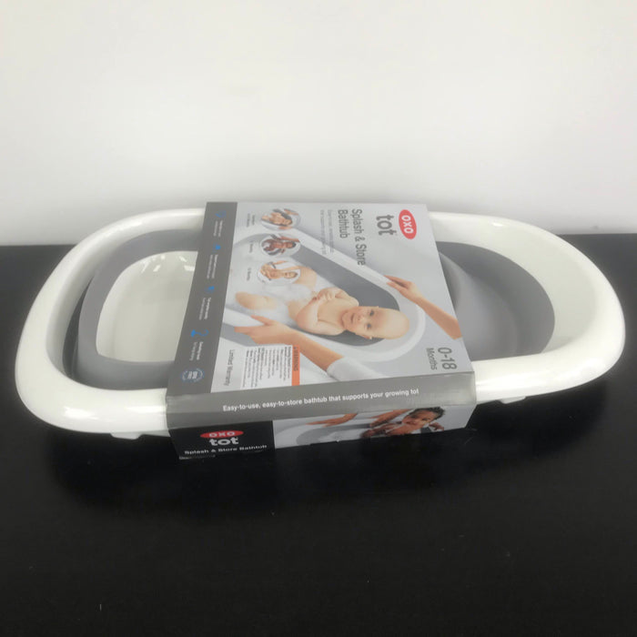 secondhand OXO Tot Splash & Store Baby Bathtub