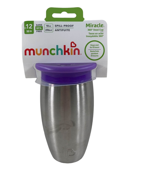 used Munchkin Miracle Stainless Steel 360 Sippy Cup