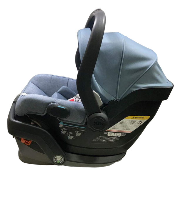 secondhand UPPAbaby MESA V2 Infant Car Seat, 2023, Gregory (Blue Melange Merino Wool)