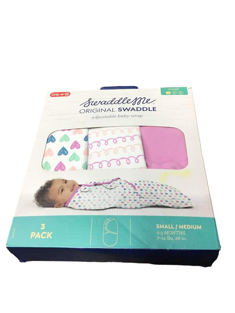 summer infant swaddleme original Summer Infant SwaddleMe Original Swaddle Wrap 3pk, Small/Medium, Pink