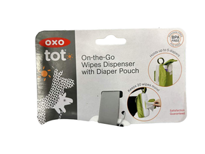 OXO Tot On-The-Go Wipes Dispenser with Diaper Pouch - Gray