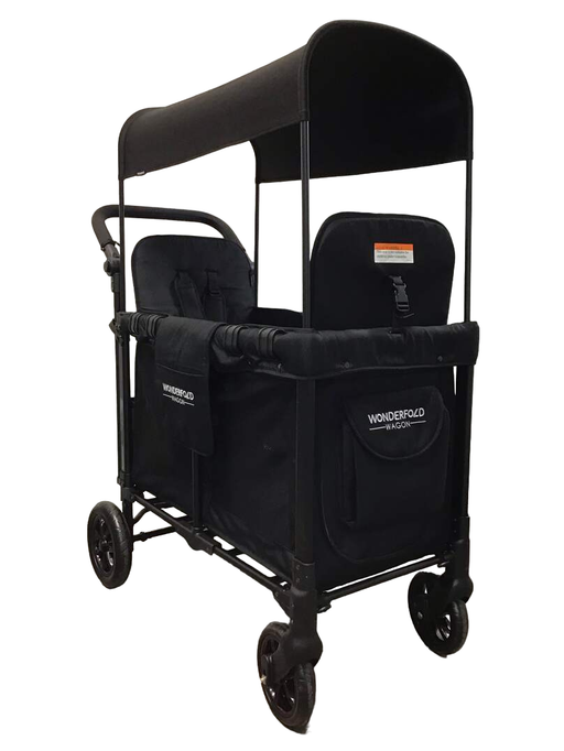 used Wonderfold W2 Original Multifunctional Double Stroller Wagon, 2021, Black