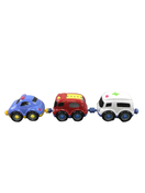 secondhand Small World Toys Magnetic Tailgate Trio, Emergency Vehicles