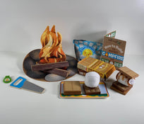 used Melissa & Doug Let's Explore Campfire S'mores Play Set