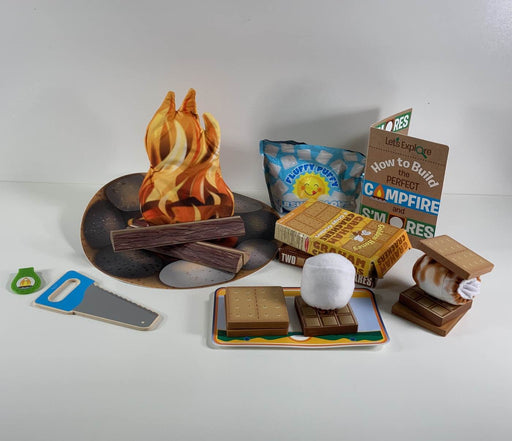 used Melissa & Doug Let's Explore Campfire S'mores Play Set