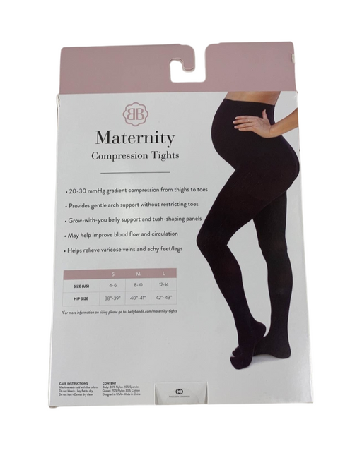 secondhand Belly Bandit Mother Tucker Moto Style Postpartum Compression Leggings, M, Black