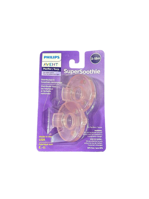 used Philips Avent Soothie Pacifiers, 3+ Months, 2-Pack