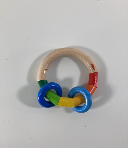 used HABA Kringelring Wooden Baby Rattle