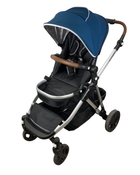 secondhand Mockingbird Single to Double Stroller, 2023, Silver with Penny Leather, Windowpane, Sea