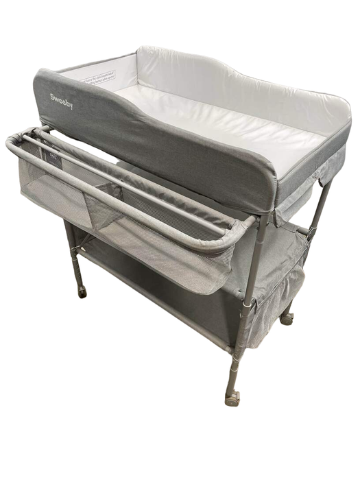 used Sweeby Portable Changing Table, Grey