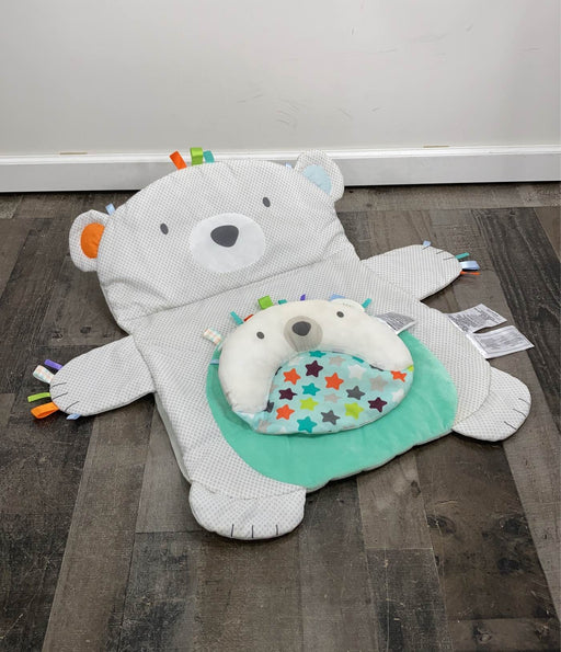 used Bright Starts Tummy Time Prop & Play Mat, Polar Bear