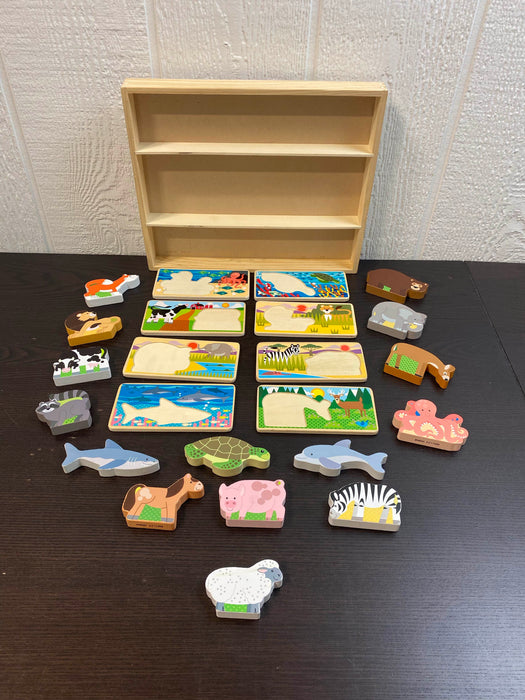 used Melissa & Doug Animal Picture Boards