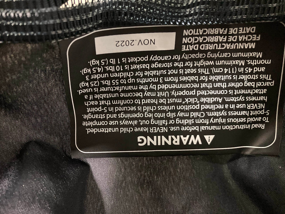 secondhand UPPAbaby G-LUXE Stroller, 2022, Greyson (Charcoal Melange)