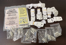 used Bebe Earth Anti-Tip Straps, Pack of 8