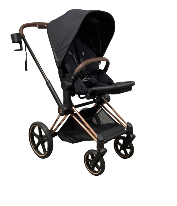 used Cybex PRIAM Stroller, Rosegold, Deep Black, 2022