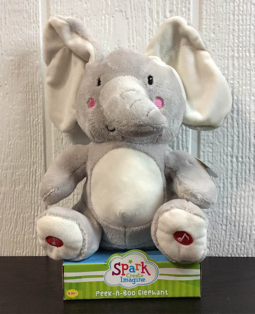 used Spark. Create. Imagine Peek-A-Boo Elephant Plush Toy