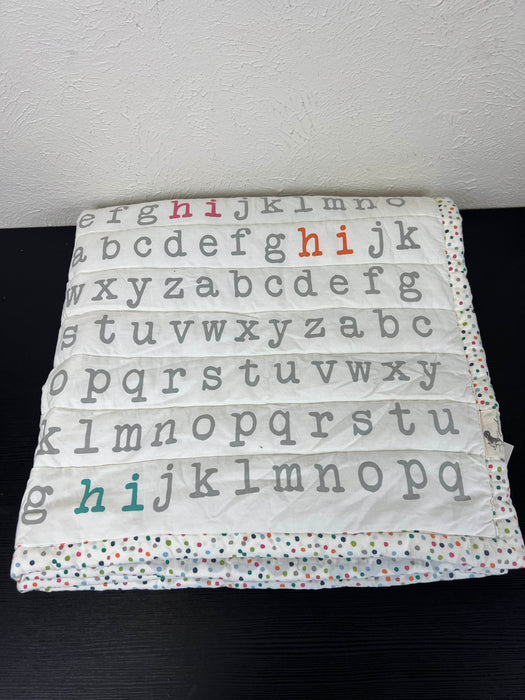 used Petit Pehr Alphabet Blanket