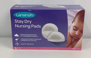 Lansinoh Stay Dry Disposable Nursing Pads, 100 pack