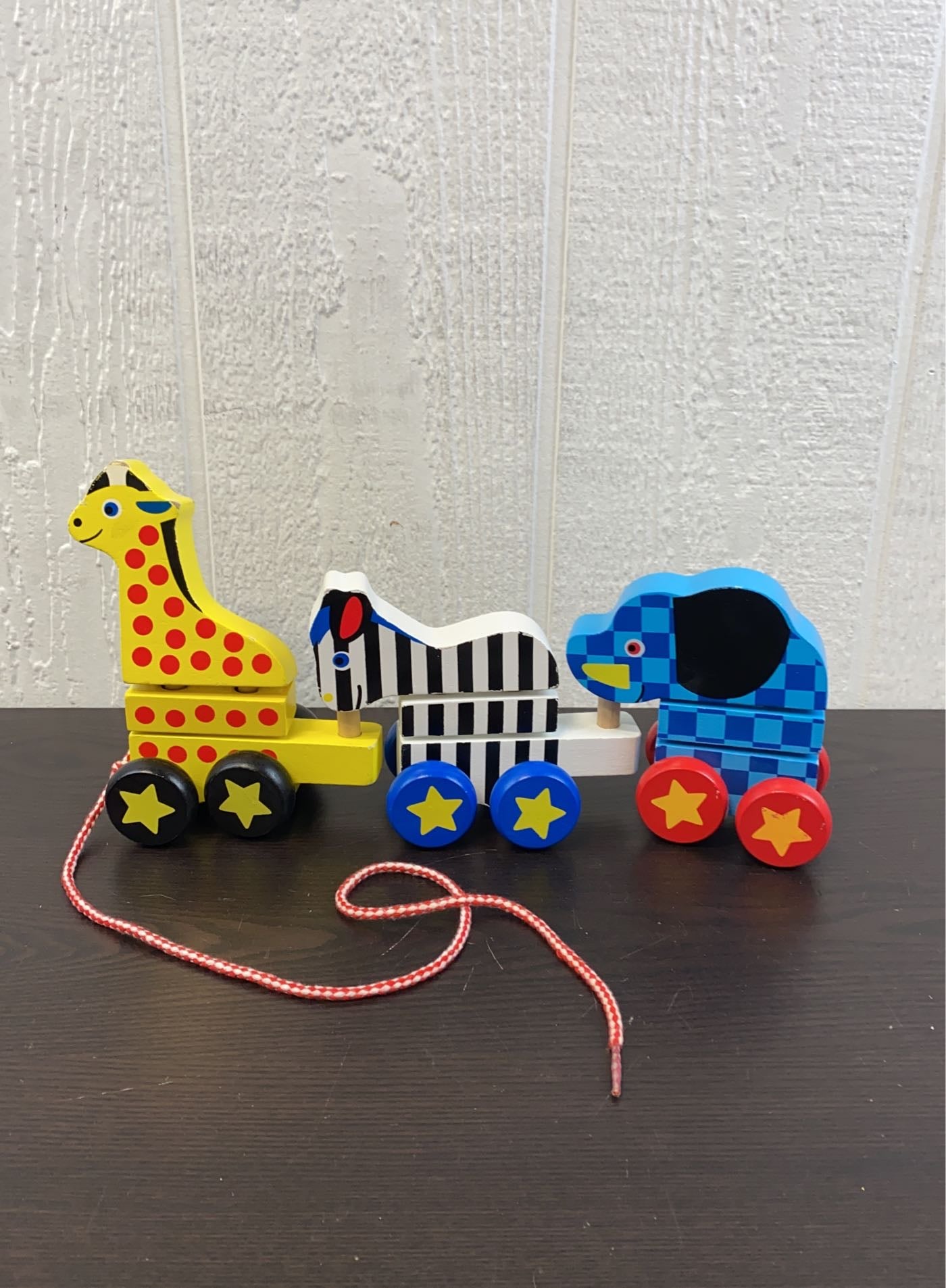 Melissa and doug pull along sale zoo