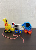 used Melissa & Doug Pull-Along Zoo Animals