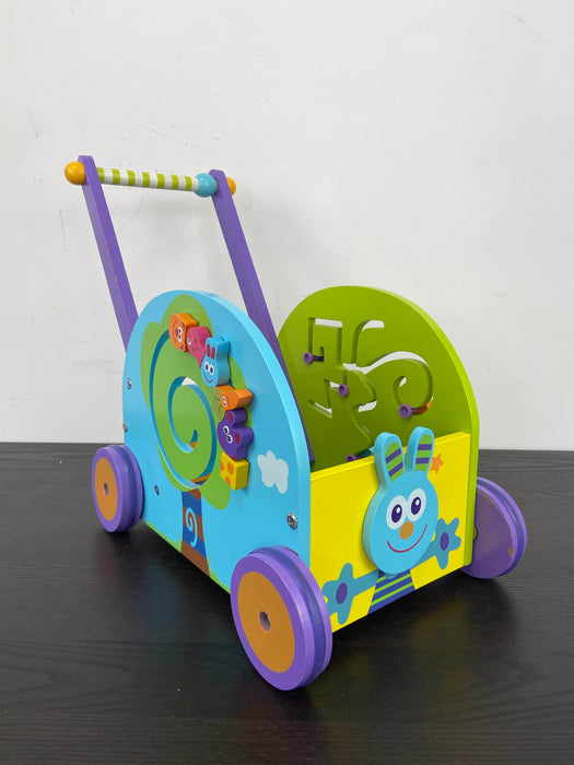 used Boikido Wooden Push and Play Rabbit Wagon