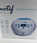 secondhand Motif Medical Luna Double Electric Breast Pump With Battery, with Milk Storage Bags