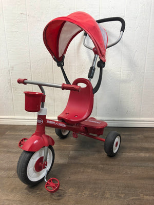 Steer and stroll outlet trike