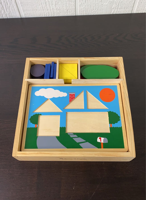 used Melissa & Doug Beginner Pattern Blocks