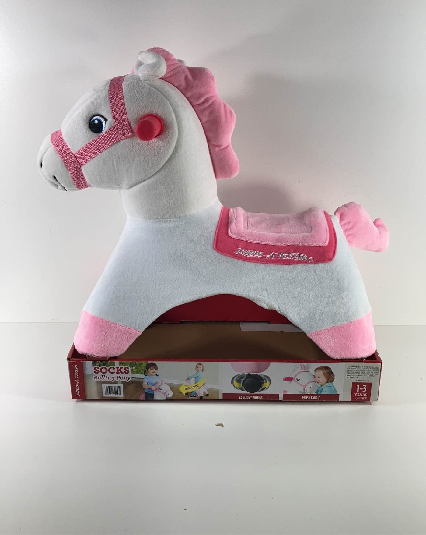 Radio Flyer Rolling Ride-On Pony, Socks