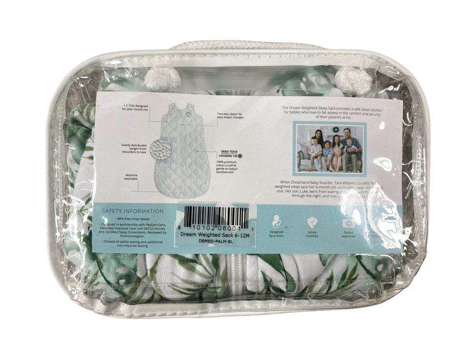 Shop Dreamland Weighted Sleep Sack, 6-12 months, Palm at GoodBuy Gear