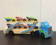 used Melissa & Doug Mega Race-Car Carrier