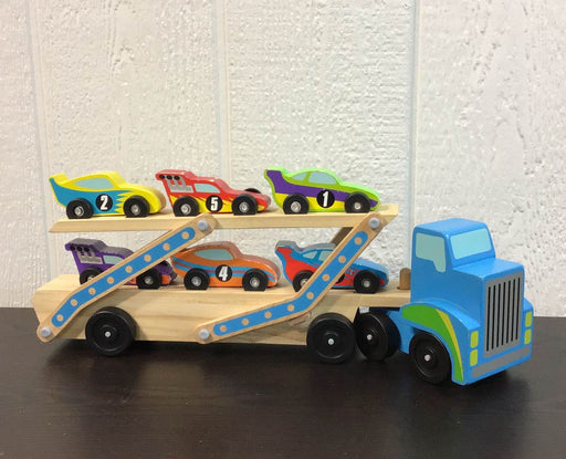 used Melissa & Doug Mega Race-Car Carrier