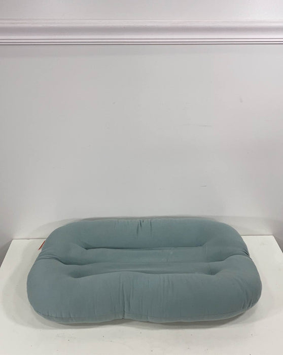 used Snuggle Me Organic Sensory Infant Lounger, Slate