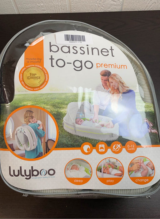 used Lulyboo Baby Lounge Premium Travel Bed