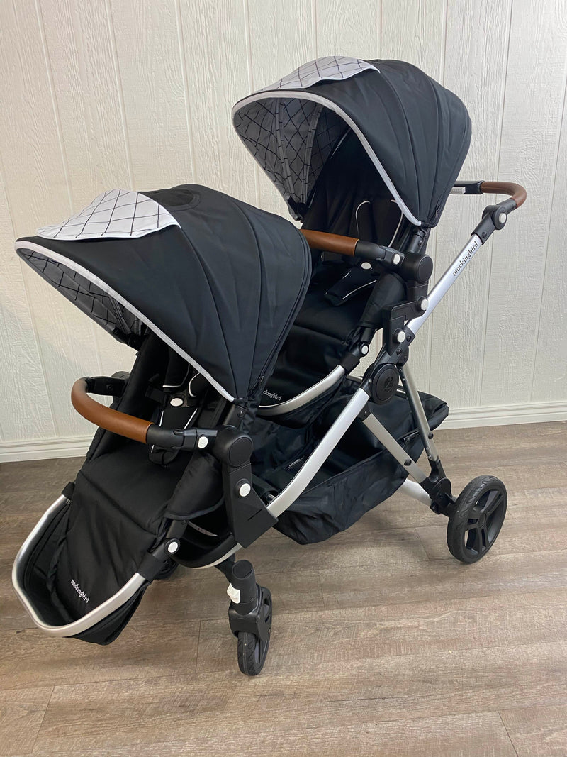 Mockingbird Double Stroller Black 2020 6060