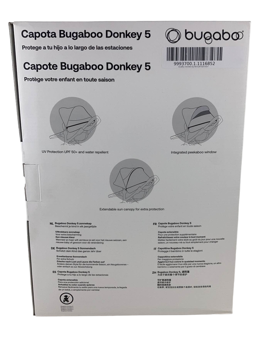 Shop Bugaboo Donkey 5 Sun Canopy, Black at GoodBuy Gear