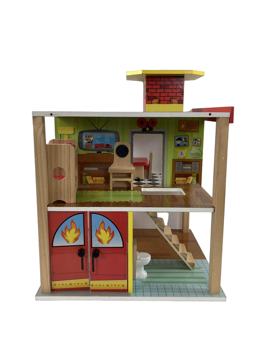 used KidKraft Fire Station Set