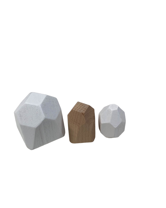 secondhand JumpOff Jo 36 Piece Wooden Balancing Blocks And Stacking Stones Set