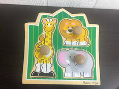 secondhand BUNDLE Melissa & Doug Wooden Puzzles, Set Of 3