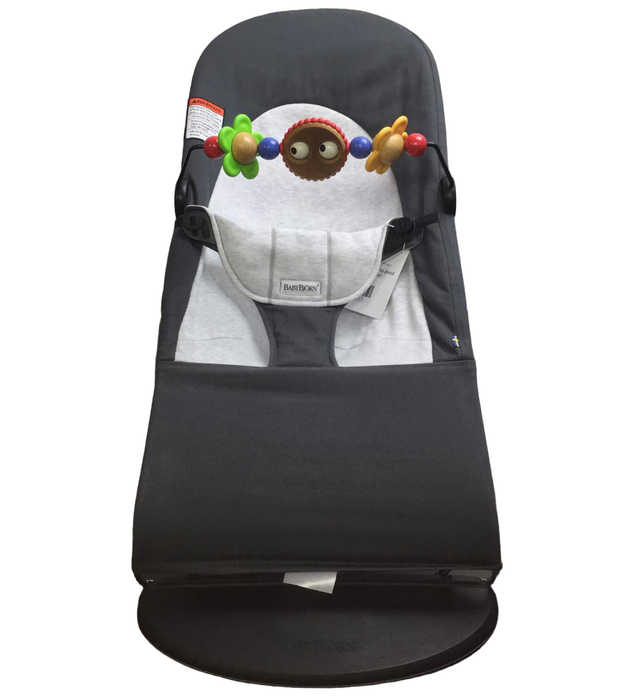 secondhand BabyBjorn Bouncer Balance, Dark Grey/Grey, Black Frame