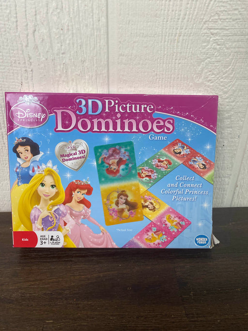used Disney Princess 3D Picture Dominoes Game