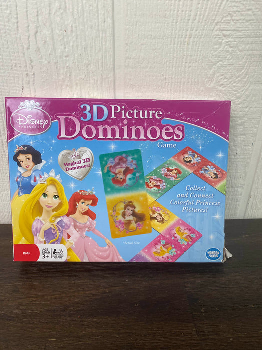 used Disney Princess 3D Picture Dominoes Game