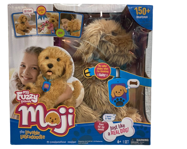 Sky Rocket My Fuzzy Friend Moji Interactive Labradoodle - Plush Interactive  Dog Toy for Boys and Girls, Loveable and Lifelike Companion Pet