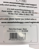 secondhand Mountain Buggy Nano Duo Stroller, Black, 2022